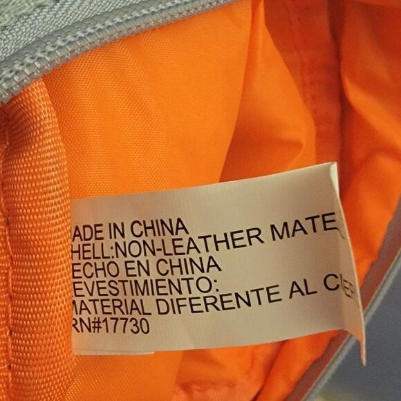 Unisex Kids Multicolor Striped Adjustable Strap Outer Pockets Backpack Rainbow - Picture 9 of 11